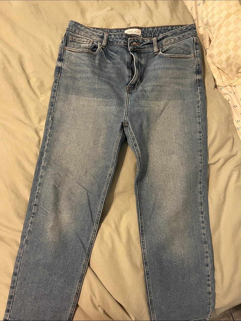 Carly Jean Los Angeles Light Blue Slim Straight Jeans